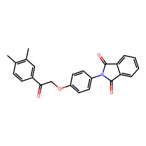 2-[4-[2-(3,4-Dimethylphenyl)-2-oxoethoxy]phenyl]isoindole-1,3-dione structure