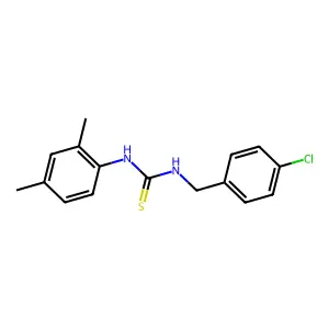 1-[(4-Chlorophenyl)methyl]-3-(2,4-dimethylphenyl)thiourea structure