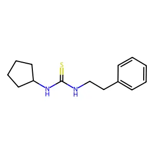 1-Cyclopentyl-3-(2-phenylethyl)thiourea structure