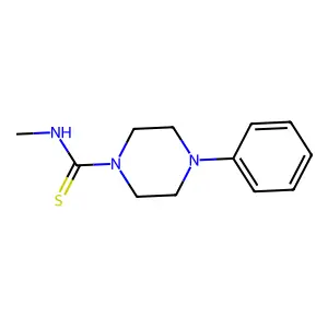(Methylamino)(4-phenylpiperazinyl)methane-1-thione structure
