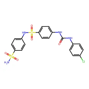 1-(4-Chlorophenyl)-3-[4-[(4-sulfamoylphenyl)sulfamoyl]phenyl]urea structure