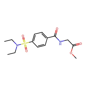 Methyl 2-{[4-(diethylsulfamoyl)phenyl]formamido}acetate structure