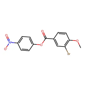 4-Nitrophenyl 3-bromo-4-methoxybenzoate structure