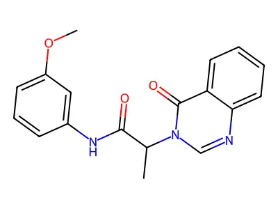 N-(3-methoxyphenyl)-2-(4-oxoquinazolin-3(4H)-yl)propanamide structure