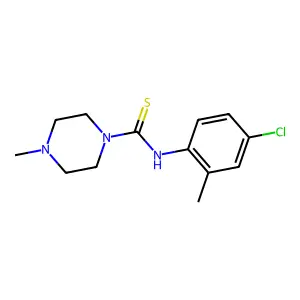 N-(4-chloro-2-methylphenyl)-4-methylpiperazine-1-carbothioamide structure