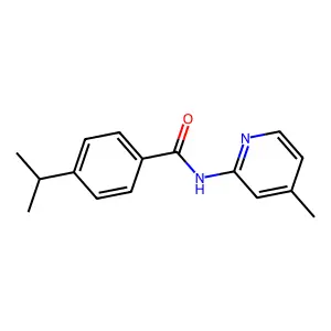 Benzamide, 4-(1-methylethyl)-N-(4-methyl-2-pyridinyl)- structure