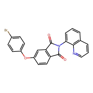 5-(4-Bromophenoxy)-2-quinolin-8-ylisoindole-1,3-dione structure