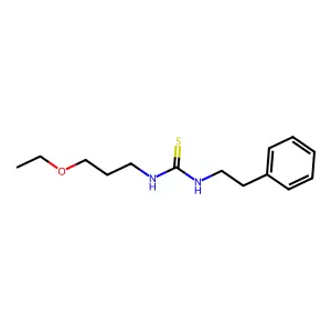1-(3-Ethoxypropyl)-3-(2-phenylethyl)thiourea structure