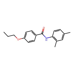 N-(2,4-dimethylphenyl)-4-propoxybenzamide structure
