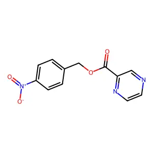 (4-Nitrophenyl)methyl pyrazine-2-carboxylate structure
