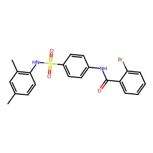 2-bromo-N-[4-[(2,4-dimethylphenyl)sulfamoyl]phenyl]benzamide structure