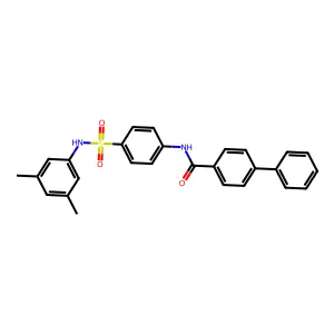 N-[4-[(3,5-dimethylphenyl)sulfamoyl]phenyl]-4-phenylbenzamide structure