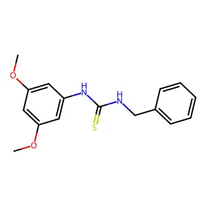 1-Benzyl-3-(3,5-dimethoxyphenyl)thiourea structure