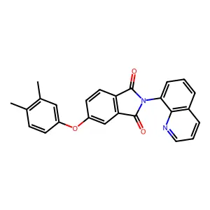 5-(3,4-Dimethylphenoxy)-2-quinolin-8-ylisoindole-1,3-dione structure