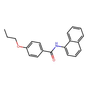 N-(naphthalen-1-yl)-4-propoxybenzamide structure