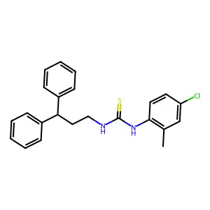 1-(4-Chloro-2-methylphenyl)-3-(3,3-diphenylpropyl)thiourea structure