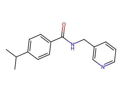4-(1-Methylethyl)-N-(3-pyridinylmethyl)benzamide structure