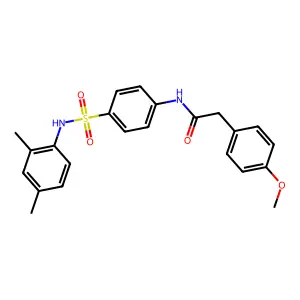 N-[4-[(2,4-dimethylphenyl)sulfamoyl]phenyl]-2-(4-methoxyphenyl)acetamide structure