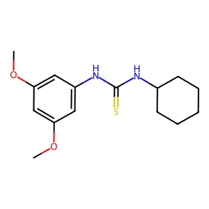 1-Cyclohexyl-3-(3,5-dimethoxyphenyl)thiourea structure