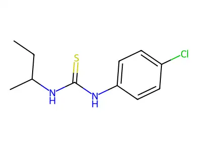 1-Butan-2-yl-3-(4-chlorophenyl)thiourea structure