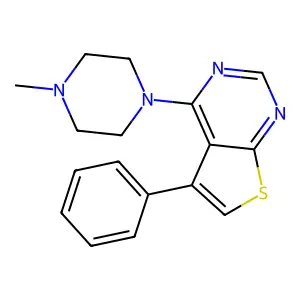 4-(4-Methylpiperazin-1-yl)-5-phenylthieno[2,3-d]pyrimidine structure
