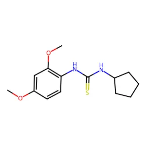 1-Cyclopentyl-3-(2,4-dimethoxyphenyl)thiourea structure