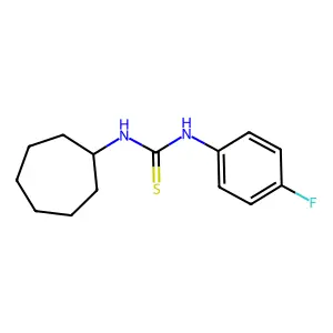 1-Cycloheptyl-3-(4-fluorophenyl)thiourea structure
