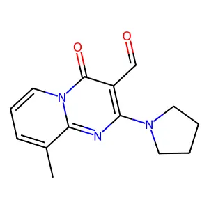 9-Methyl-4-oxo-2-pyrrolidin-1-yl-4H-pyrido[1,2-a]pyrimidine-3-carbaldehyde structure