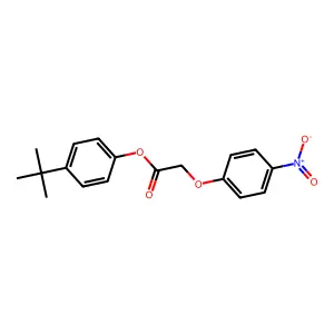 4-Tert-butylphenyl (4-nitrophenoxy)acetate structure