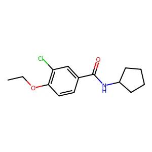 3-chloro-N-cyclopentyl-4-ethoxybenzamide structure