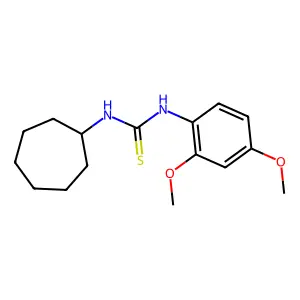 1-Cycloheptyl-3-(2,4-dimethoxyphenyl)thiourea structure