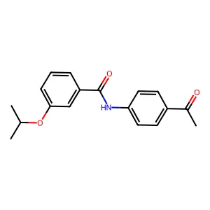 N-(4-acetylphenyl)-3-propan-2-yloxybenzamide structure