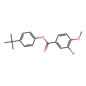 4-Tert-butylphenyl 3-bromo-4-methoxybenzoate structure