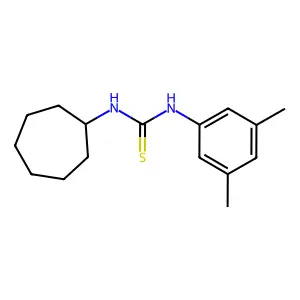 1-Cycloheptyl-3-(3,5-dimethylphenyl)thiourea structure