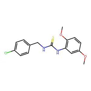 1-[(4-Chlorophenyl)methyl]-3-(2,5-dimethoxyphenyl)thiourea structure