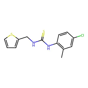 1-(4-Chloro-2-methylphenyl)-3-(thiophen-2-ylmethyl)thiourea structure