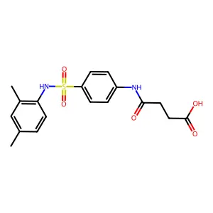 4-{4-[(2,4-Dimethylanilino)sulfonyl]anilino}-4-oxobutanoic acid structure