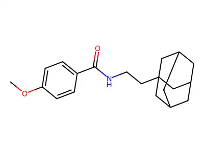 N-[2-(1-adamantyl)ethyl]-4-methoxybenzamide structure