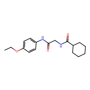 2-(cyclohexylformamido)-N-(4-ethoxyphenyl)acetamide structure