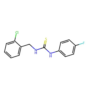 N-(2-chlorobenzyl)-N'-(4-fluorophenyl)thiourea structure