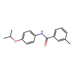 3-甲基-N-[4-(异丙氧基)苯基]苯甲酰胺 structure