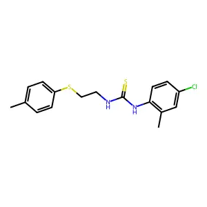 1-(4-Chloro-2-methylphenyl)-3-[2-(4-methylphenyl)sulfanylethyl]thiourea structure