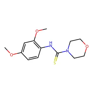 N-(2,4-二甲氧基苯基)吗啉-4-硫代甲酰胺 structure