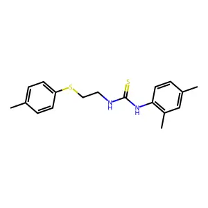 1-(2,4-Dimethylphenyl)-3-[2-[(4-methylphenyl)thio]ethyl]thiourea structure