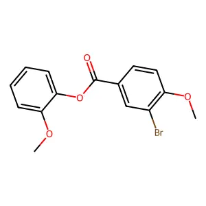 2-Methoxyphenyl 3-bromo-4-methoxybenzoate structure