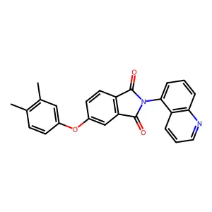 5-(3,4-Dimethylphenoxy)-2-quinolin-5-ylisoindole-1,3-dione structure
