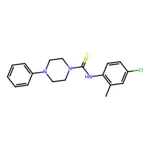 N-(4-chloro-2-methylphenyl)-4-phenylpiperazine-1-carbothioamide structure