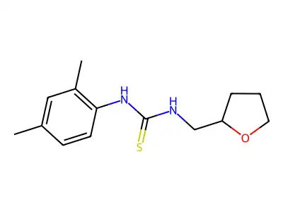 1-(2,4-Dimethylphenyl)-3-(oxolan-2-ylmethyl)thiourea structure