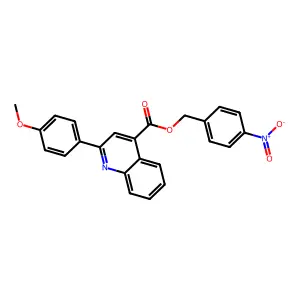 4-Nitrobenzyl 2-(4-methoxyphenyl)quinoline-4-carboxylate structure