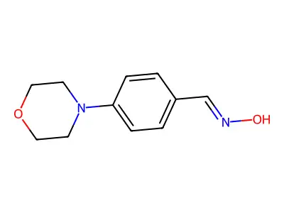 N-[(4-morpholin-4-ylphenyl)methylidene]hydroxylamine structure